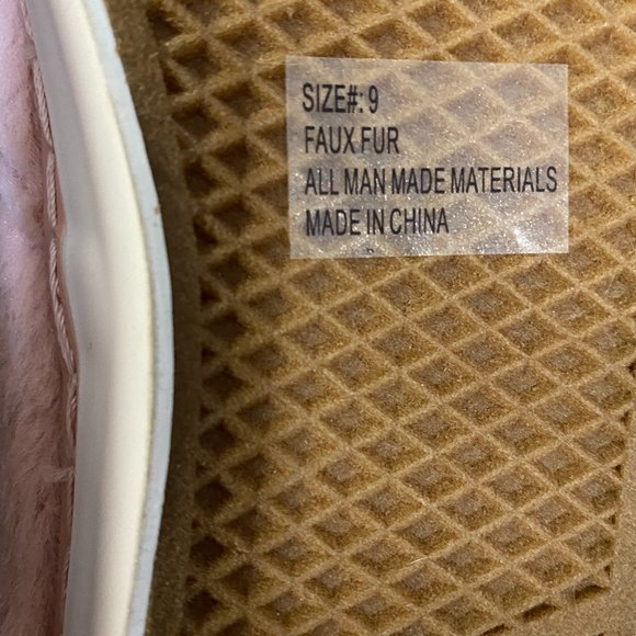 NWT~.Qupid Light Pink Fuzzy Loafers~sz 9 - Picture 11 of 13